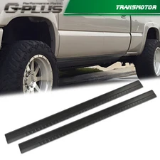 Pair Slip On Rocker Panels Fit For 1999-2007 Chevy Silverado & More Black