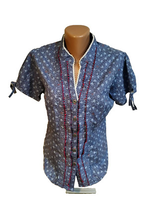 Stockerpoint women's  blouse size 38  M multi color floral