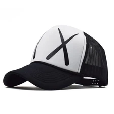 Nice Men Popular Baseball Cap Snapback Women Embossed Cute Eyes Printed Mesh Hat