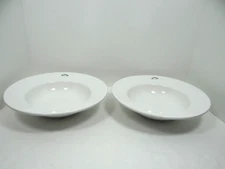 Over and Back Indoor Outfitters Large Rim Pasta Soup Bowls Set of 2 Portugal 11"