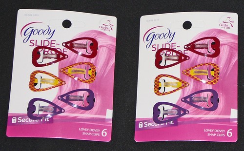 4 pk Goody Girls Stayput Grip Stay Put Snap Contour Clips No Slip Slide Proof - Picture 2 of 6
