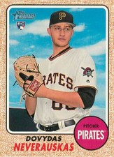 DOVYDAS NEVERAUSKAS 2017 Topps Heritage ROOKIE RC #603 Pirates 