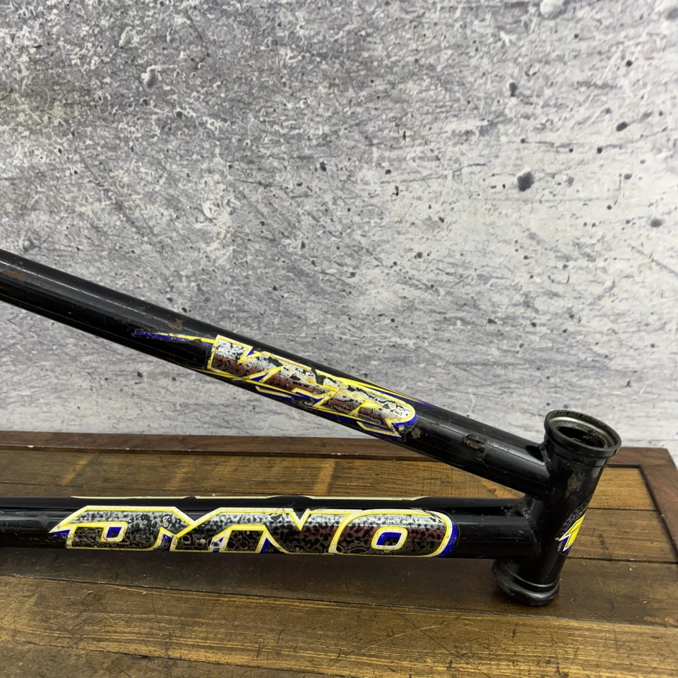 Cuadro de Bicicleta BMX Dyno VFR de Colección Acero Negro Mid School 20" GT Old School Racing Foto 2 de 4