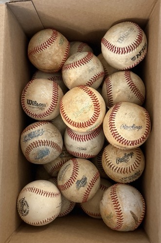 Lot of 35 Used Leather Baseballs Batting & Fielding Practice - Diamond, Rawlings - 第 2/2 張圖片