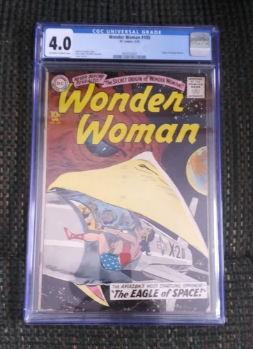 1959 WONDER WOMAN DC COMIC 105 CGC GRADED 4.0