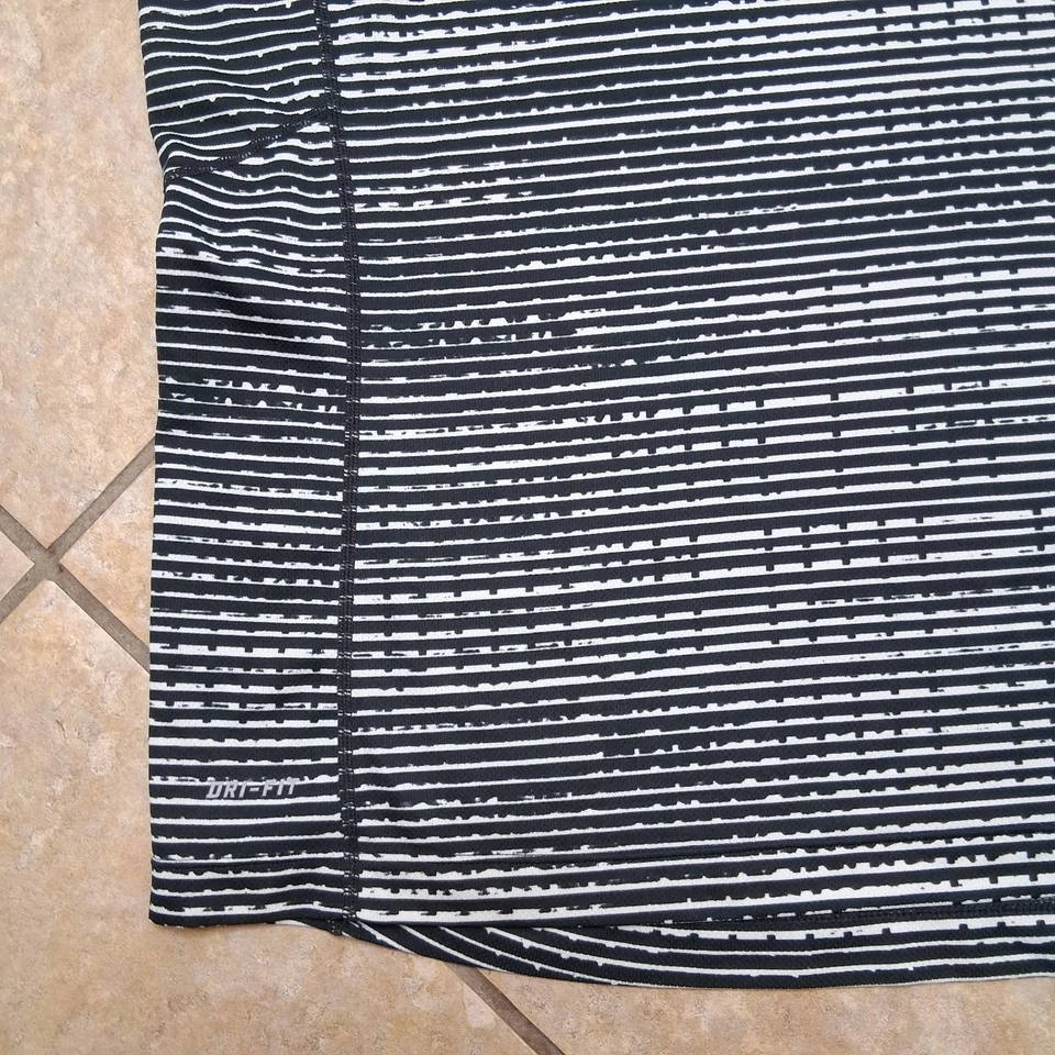 Camisa de Correr Nike para Mujer XL Miler Workoit Atlética Gimnasio Negra Gris Cuello en V Top Foto 2 de 4