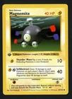 Magnemite MP 53/102 - 1st Edition Base Set Shadowless - Pokemon 1999 (F)