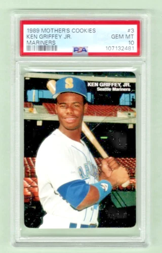 1989 MOTHER'S COOKIES MARINERS #3 KEN GRIFFEY JR. PSA 10 Shipping + Insurance