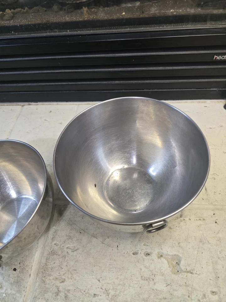 3 cuencos mezcladores de anillo Revere Ware de colección acero inoxidable anidación pulgar mango en D Foto 2 de 4