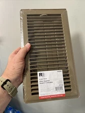 6x12 Inch Floor Register - Heavy Duty Steel Walkable Floor Vent Brown