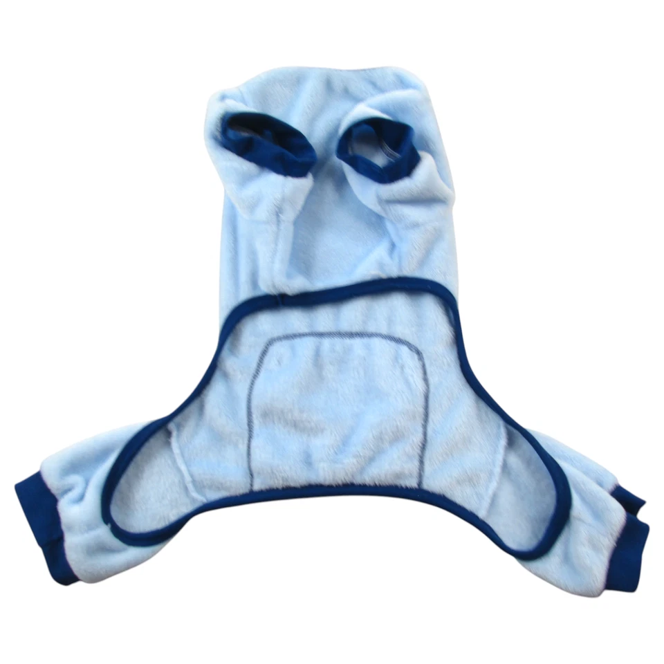 Pijama para Perros M Azul Experto en Siesta Suave Acogedor Vellón Cálido Mascota Conjunto Prendas para dormir Ropa Foto 2 de 4