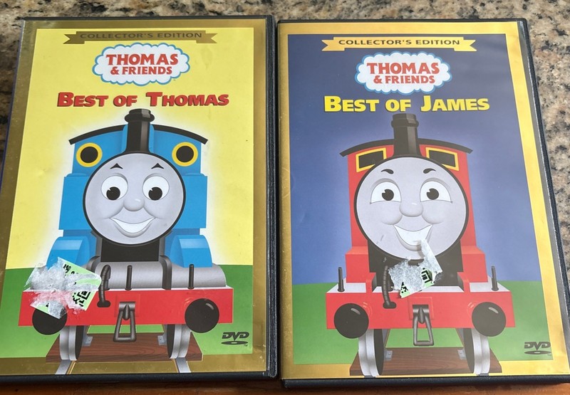 THOMAS & FRIENDS-LOT OF 2 DVD MOVIES, COLLECTOR'S EDITION Best Of Thomas James