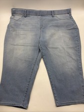 Terra Sky Pants Women Size 4X Blue Pockets . 40636