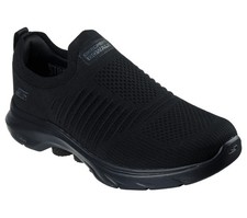 Skechers Shoes Slip ins Go Walk 7 Men's Black Cushioned Hand Free Comfort 216634