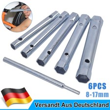 Rohrschl&uuml;ssel Set 6-tlg. Steckschl&uuml;ssel 8-17mm Sechskant Schl&uuml;ssel Satz