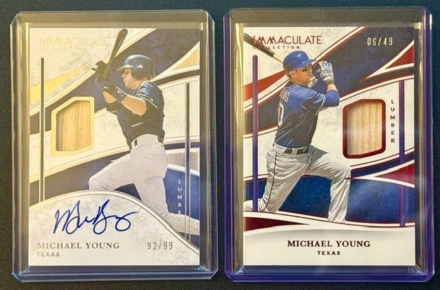 2026 Panini Immaculate - Michael Young Lumber /49 & Lumber Signatures /99