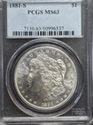 1881-S PCGS MS63 MORGAN SILVER DOLLAR $1