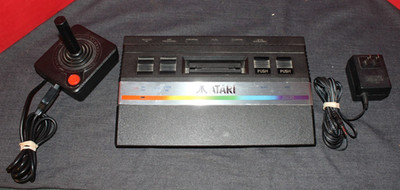 Vintage Atari 2600 Jr. Junior  W. Controller and Power Cable, Needs RF AO4077709