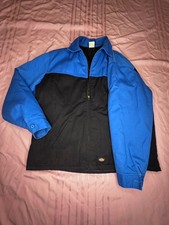 Vintage Dickies Workwear Canvas Jacket Black Blue Winter Coat Size 2X Y2K 90s