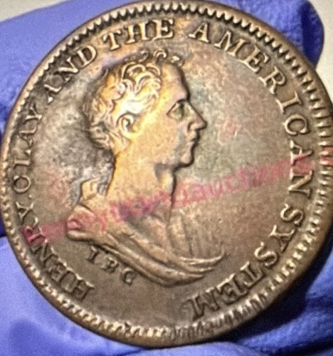Henry Clay 1840 election  hard times token