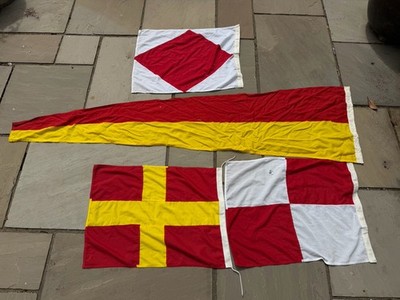 Vintage Maritime Signalfahnen Polyester Baumwolle Bootsfahnen