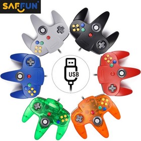Plug and Play N64 Wired Controller - Compatible with Windows, Mac, Linux