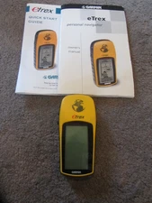 Garmin eTrex 12 Channel GPS Yellow Handheld Personal Navigator Tested