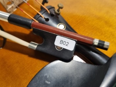 BBB! Promo ARCO-EO-BRA-102-ZW#B02 Cellobogen 4/4 halb gefüttert Ebenholz Frosch Paris Auge
