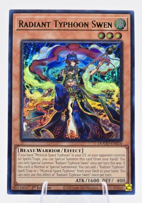 #ad Radiant Typhoon Swen DOOD EN014 Ultra Rare 1st Ed NM Yu Gi Oh $8.99