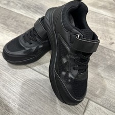 Kids Sneakers Boys Black Running Shoes Lightweight Breathable Boys Tennis Size 1