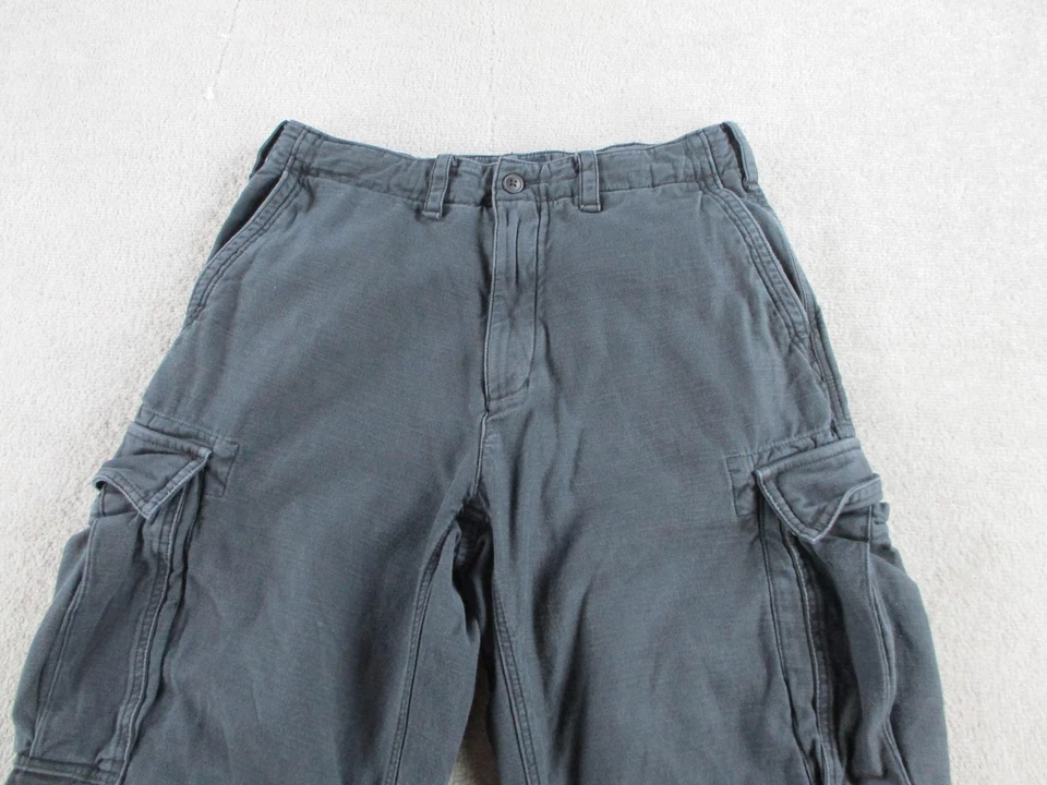 Pantalones Abercrombie & Fitch Para Hombre 30x30 Carbón Ultra Sueltos Carga Algodón Utilitario Foto 2 de 4