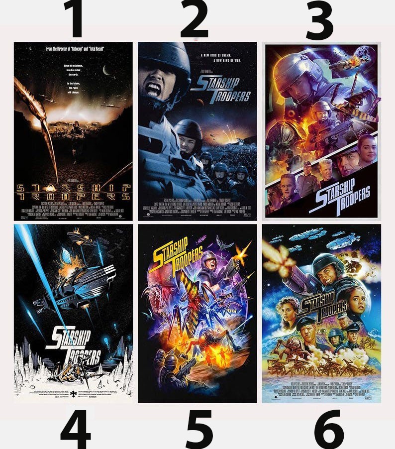 Starship Troopers Sci Fi Action Cult Film Poster Stampa