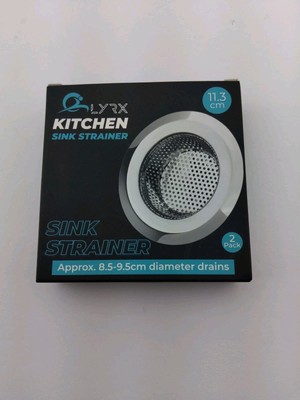 Kitchen Sink Strainer 8.5-9.5cm Diameter Drains 2 Pack