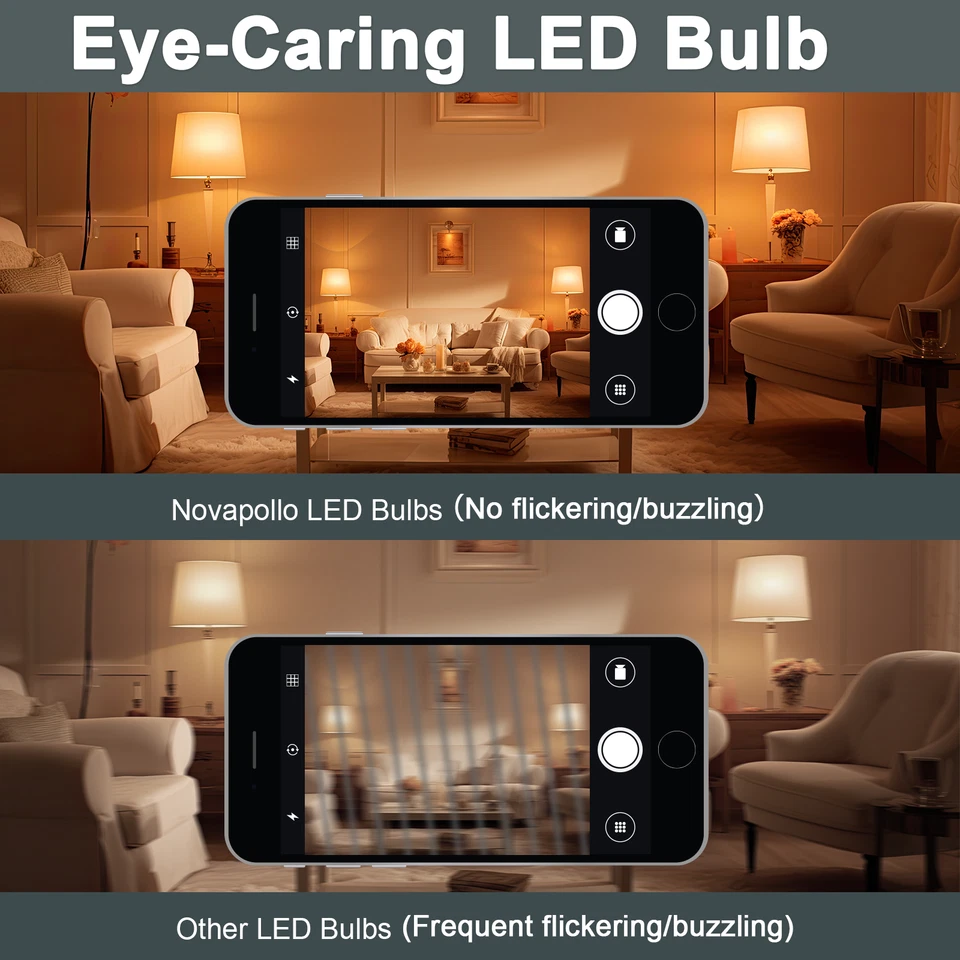 6 PACK Dimmable BR30 LED Recessed Light Bulbs 2700K Soft White 65W Equivalent - Image 4 of 4