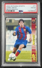 LIONEL MESSI PSA 4 2004-05 PANINI SPORTS MEGA CRACKS #71BIS ROOKIE RC BARCELONA