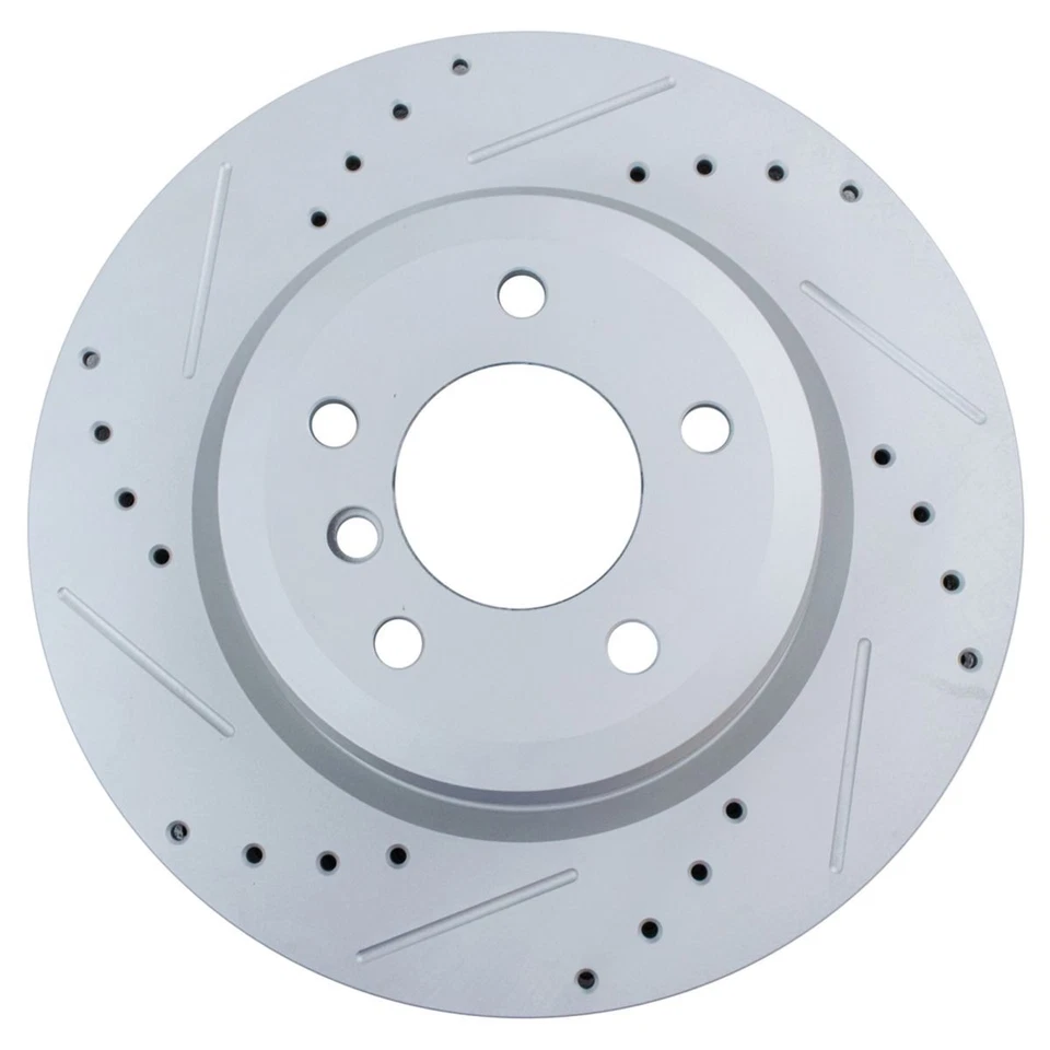 Par trasero Performance de rotor de freno perforado y ranurado con recubrimiento en G para BMW Foto 4 de 4