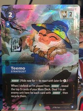 Teemo Strategist 230*/221 Riftbound Spiritforged Signature Overnumbered — live eBay listing