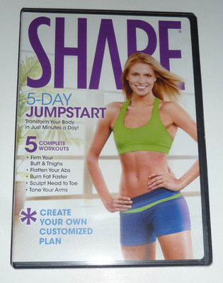 Shape 5 Day Jumpstart DVD 5 workouts exercise fat burning toning Gaiam NEW!