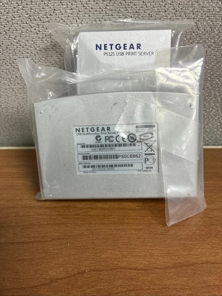 NETGEAR PS121 USB MINI PRINT SERVER - NEW - WITHOUT OEM POWER CORD AC ADAPTER - Image 2 of 4