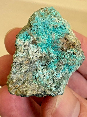 Langite,with minor Devilline, Richtarova mine, Stare Hory, Slovakia