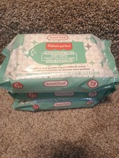Lot Of 3 Fisher Price Fragrance Free Baby Wipes.. 72 Ct. EA