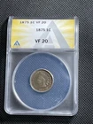 1875 Indian head penny graded ANACS VF 20