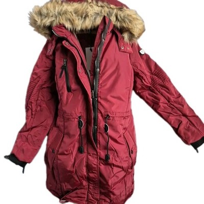 Alpenblitz Parka Steppjacke Mantel Damen 44 bis 50 Jacke rot Kapuze 911 (7  511)