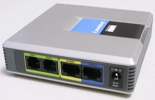 Lot of 66, Linksys SPA2102 VoIP 2FXS Phone Adapter with Router (Unlocked) - Photo 1/3