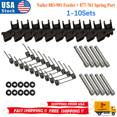 #ad #ad 1 10Sets Feeder Kit for Metabo Hitachi 883 901 NV45AB NV45AB2 Spring Part 877761 $60.48