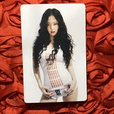 JENNIE MANTRA SET KPOP Girl Photo Card SOLO Black Pink Fancy white