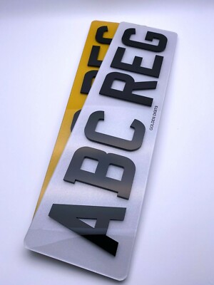Custom License Plate Premium Car Reg 16" Short 4D Number Plate *6 DIGIT* MOT & ROAD LEGAL Car Van | UK Plaque Personnalisée - Foto 7