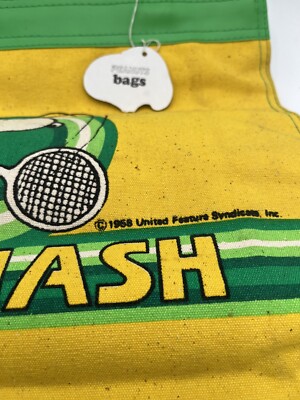 Vintage 1958 Snoopy Tennis Smash Peanuts Tote Bag United Feature