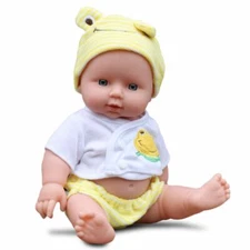12" Reborn Baby Doll Gift Toy Full Vinyl Silicone Body Lifelike Newborn Toddler