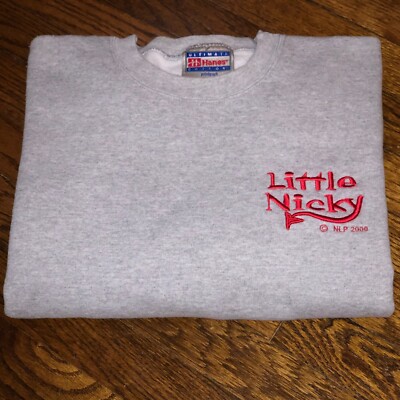 2000 little Nicky movie sweat Shirt vtg cult horror comedy 90s
